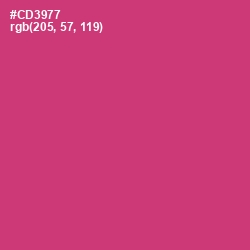 #CD3977 - Cerise Red Color Image