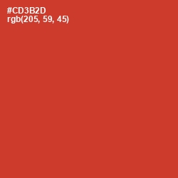 #CD3B2D - Persian Red Color Image