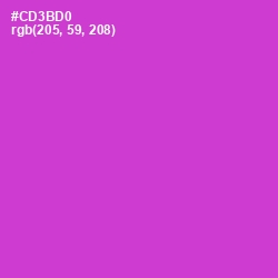 #CD3BD0 - Razzle Dazzle Rose Color Image