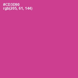 #CD3D90 - Cerise Color Image