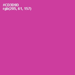 #CD3D9D - Cerise Color Image