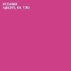#CD4088 - Mulberry Color Image