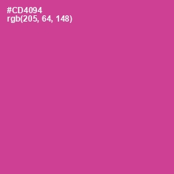 #CD4094 - Mulberry Color Image