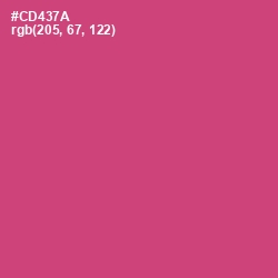 #CD437A - Cabaret Color Image