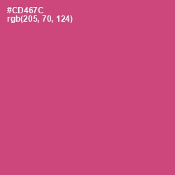 #CD467C - Cabaret Color Image
