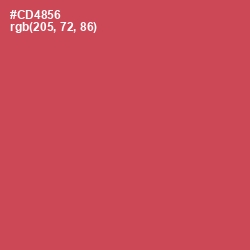 #CD4856 - Fuzzy Wuzzy Brown Color Image