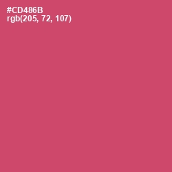 #CD486B - Cabaret Color Image