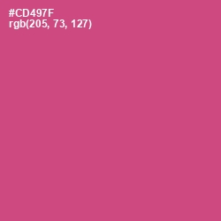 #CD497F - Cranberry Color Image