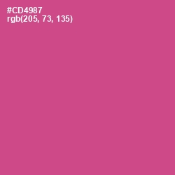 #CD4987 - Mulberry Color Image