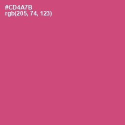 #CD4A7B - Cabaret Color Image