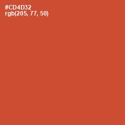 #CD4D32 - Mojo Color Image