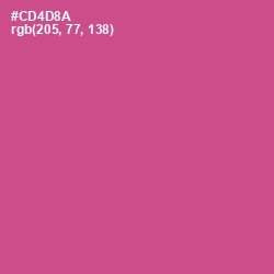 #CD4D8A - Mulberry Color Image