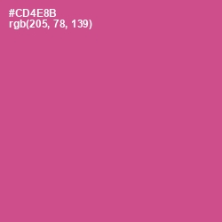 #CD4E8B - Mulberry Color Image