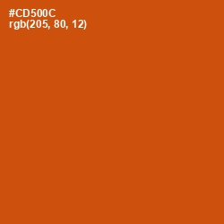 #CD500C - Burnt Orange Color Image