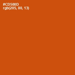 #CD500D - Burnt Orange Color Image