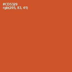 #CD5329 - Flame Pea Color Image