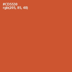 #CD5530 - Flame Pea Color Image