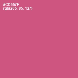 #CD557F - Cranberry Color Image