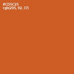 #CD5C25 - Flame Pea Color Image