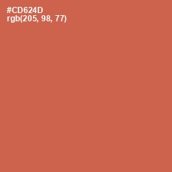#CD624D - Red Damask Color Image
