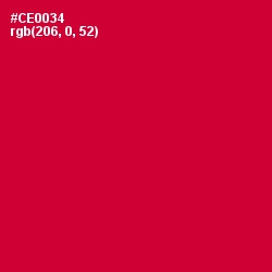 #CE0034 - Crimson Color Image