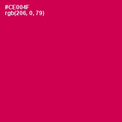 #CE004F - Razzmatazz Color Image