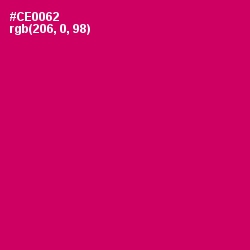 #CE0062 - Razzmatazz Color Image