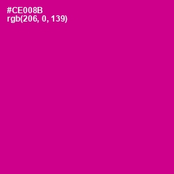 #CE008B - Red Violet Color Image