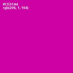 #CE01A4 - Red Violet Color Image