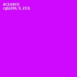 #CE09FD - Magenta / Fuchsia Color Image