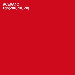 #CE0A1C - Monza Color Image