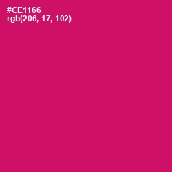 #CE1166 - Razzmatazz Color Image