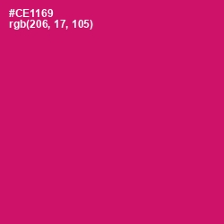 #CE1169 - Razzmatazz Color Image