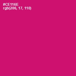 #CE116E - Razzmatazz Color Image