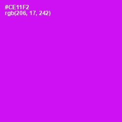 #CE11F2 - Magenta / Fuchsia Color Image
