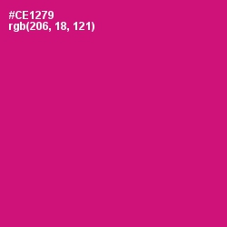 #CE1279 - Razzmatazz Color Image