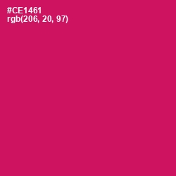 #CE1461 - Razzmatazz Color Image