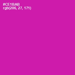 #CE1BAB - Red Violet Color Image