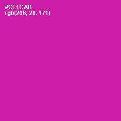 #CE1CAB - Red Violet Color Image