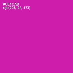 #CE1CAD - Red Violet Color Image