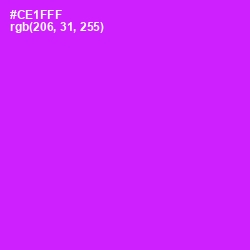 #CE1FFF - Magenta / Fuchsia Color Image