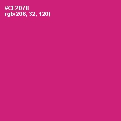 #CE2078 - Cerise Red Color Image