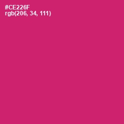 #CE226F - Cerise Red Color Image