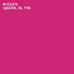 #CE2474 - Cerise Red Color Image