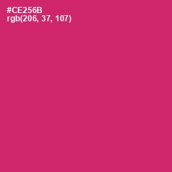 #CE256B - Cerise Red Color Image