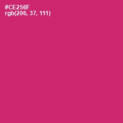 #CE256F - Cerise Red Color Image