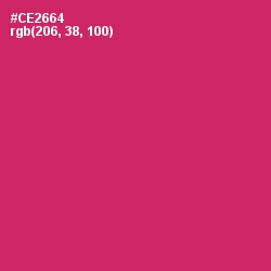 #CE2664 - Cerise Red Color Image