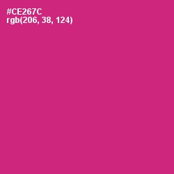 #CE267C - Cerise Red Color Image