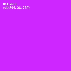 #CE26FF - Magenta / Fuchsia Color Image