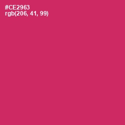#CE2963 - Cerise Red Color Image